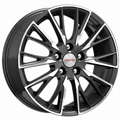 Диск R17 5x100 6,5J ET38 67,1 K&K Солт (КС773) алмаз черный 