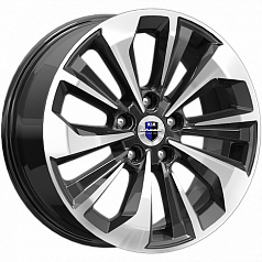 Диск R17 5x112 7J ET49 D57,1 К&К Авиор (КС936-12) алмаз черный 