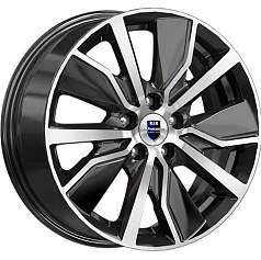 Диск R16 5x114,3 6,5J ET45 D66,1 K&K Гамбит (КС961) алмаз чёрный