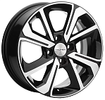 R15 4x100 6J ET39 D56,6 Khomen KHW1501 (Chevrolet Cobalt) Black-FP