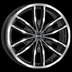 Диск R17 6x139,7 7,5J ET25 D106,1 MAK Peak Black Mirror