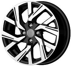 Диск R15 4x100 6J ET40 D60,1 K&K КС1030 алмаз чёрный