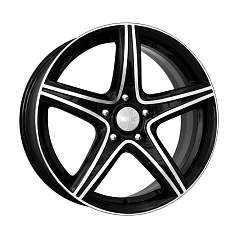 Диск R17 5x114,3 7,5J ET47 D67,1 K&K Барракуда (КС567) алмаз черный