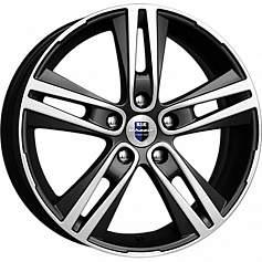 Диск R14 4x108 5,5J ET24 D65,1 K&K КС566 Игуана алмаз черный