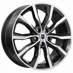 Диск R18 5x100 7,5J ET45 56,1 K&K Портер (КС906) алмаз черный 
