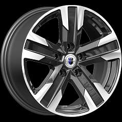 Диск R16 5x110 7J ET45 D67,1 K&K Висмут (КС1009) алмаз чёрный