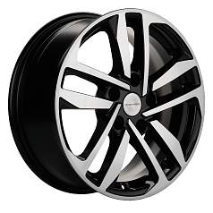 Диск R16 5x114,3 6,5J ET46 D67,1 Khomen KHW1612 (ZV 16_ASX) Black-FP