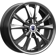 Диск R16 5x114,3 6,5J ET43 67,1 K&K Спайдер (КС649) дарк платинум