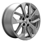 R17 5x114,3 7J ET50 D67,1 Khomen KHW1703 (ZV 17_CX-5/Seltos) F-Silver