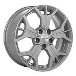 R17 5x112 7J ET54 D57,1 Khomen KHW1715 ( 17 ZV Jetta) F-Silver
