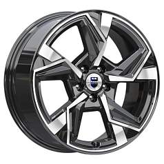 Диск R18 5x114,3 7,5J ET37 D66,6 K&K Кайан (КС1012) алмаз чёрный